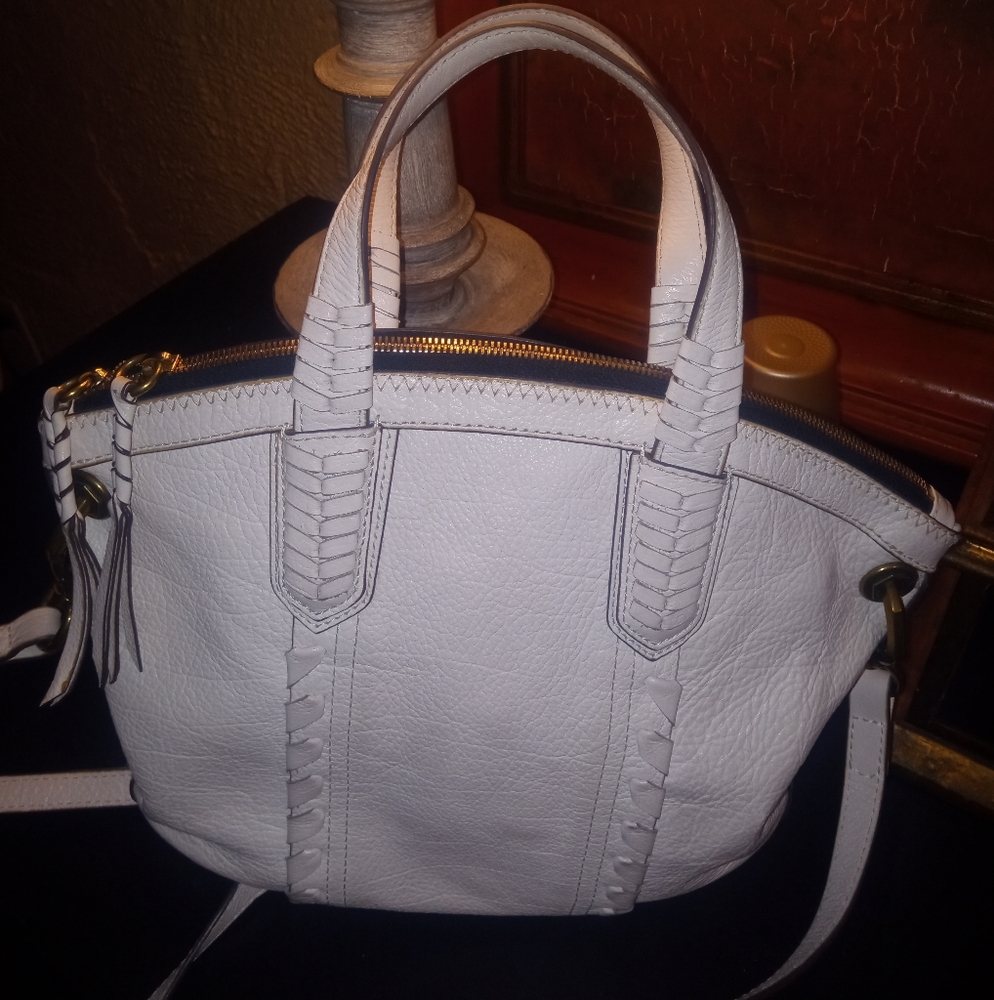 OrYANY Cassie Convertible Butter Leather tote bag in bone ivory
